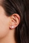Heliophilia Silver Pendientes de Plata Esterlina 925 en Color Plateado